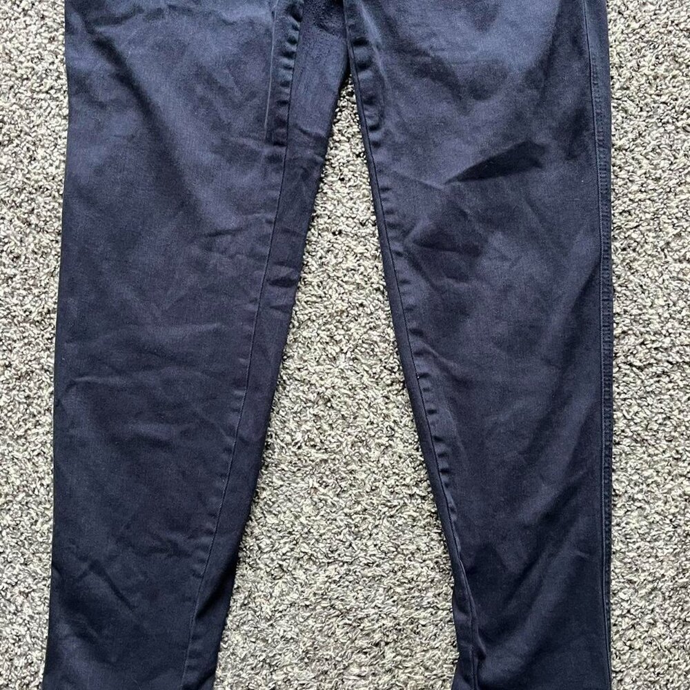Judy Blue Pants Womens 9/29 Dark Blue High Waisted Straight Pants Zipper Closur - Picture 4 of 8